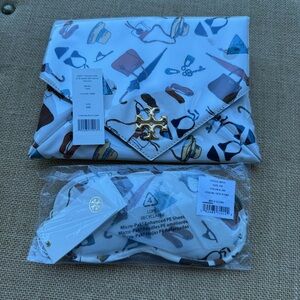 Tory Burch Limited Edition Pouch & Matching Eye Mask